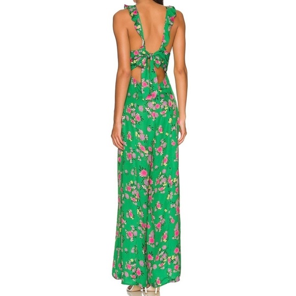 Jumpsuit Green Floral Revolve - Picture 2 of 2